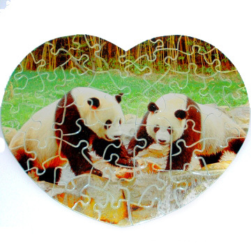 High Quality Low Price Heart-shaped Puzzle Sublimation Heart-shaped Puzzle Heat Press Heart-shaped Puzzle